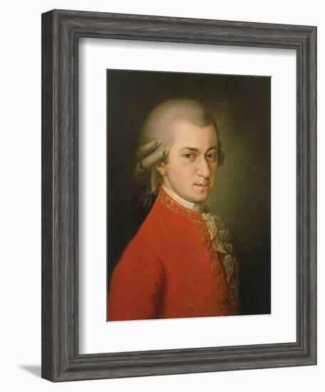 Posthumous Painting of Wolfgang Amadeus Mozart, 1756-1791-null-Framed Giclee Print