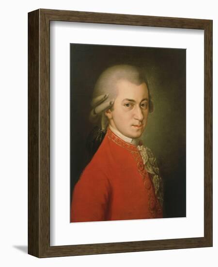 Posthumous Painting of Wolfgang Amadeus Mozart, 1756-1791--Framed Giclee Print