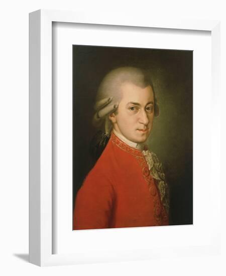 Posthumous Painting of Wolfgang Amadeus Mozart, 1756-1791-null-Framed Giclee Print