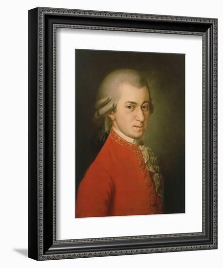 Posthumous Painting of Wolfgang Amadeus Mozart, 1756-1791-null-Framed Giclee Print