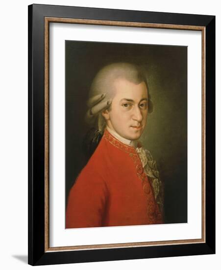 Posthumous Painting of Wolfgang Amadeus Mozart, 1756-1791-null-Framed Giclee Print