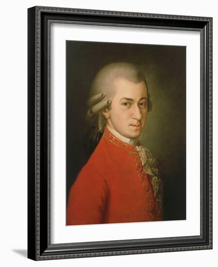 Posthumous Painting of Wolfgang Amadeus Mozart, 1756-1791-null-Framed Giclee Print