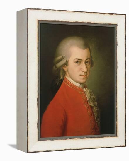 Posthumous Painting of Wolfgang Amadeus Mozart, 1756-1791-null-Framed Premier Image Canvas