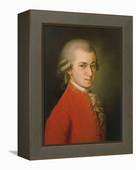 Posthumous Painting of Wolfgang Amadeus Mozart, 1756-1791-null-Framed Premier Image Canvas