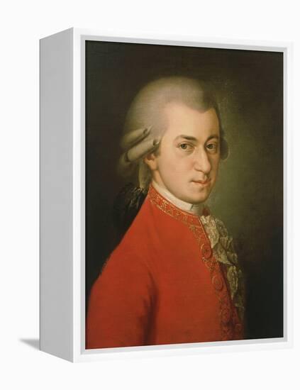 Posthumous Painting of Wolfgang Amadeus Mozart, 1756-1791-null-Framed Premier Image Canvas