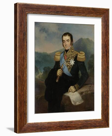 Posthumous Portrait of Herman Willem Daendels, 1838-Raden Saleh-Framed Giclee Print