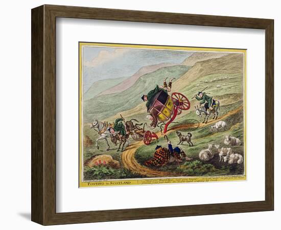 Posting in Scotland, Published by Hannah Humphrey, 1805-Charles Lorraine Smith-Framed Giclee Print