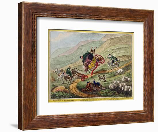 Posting in Scotland, Published by Hannah Humphrey, 1805-Charles Lorraine Smith-Framed Giclee Print