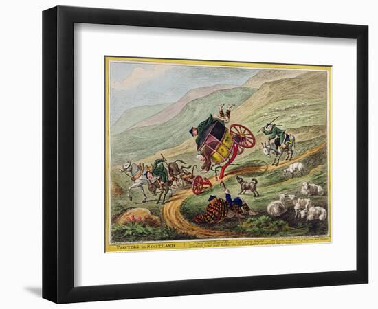 Posting in Scotland, Published by Hannah Humphrey, 1805-Charles Lorraine Smith-Framed Giclee Print