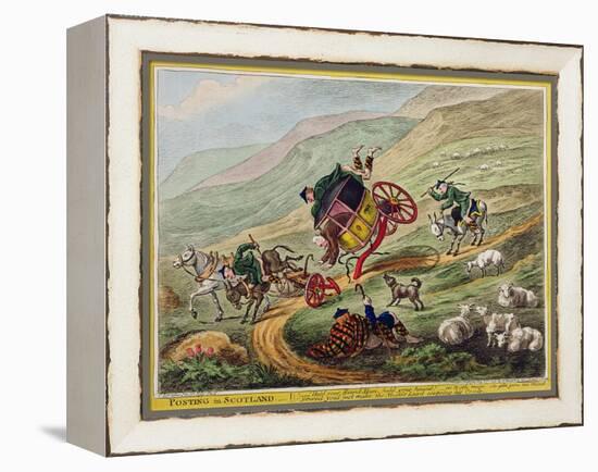 Posting in Scotland, Published by Hannah Humphrey, 1805-Charles Lorraine Smith-Framed Premier Image Canvas