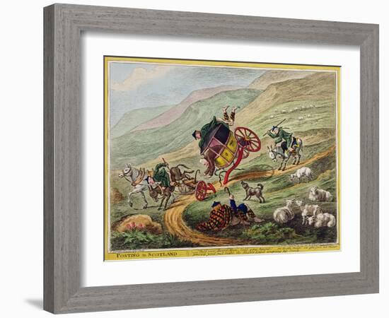 Posting in Scotland, Published by Hannah Humphrey, 1805-Charles Lorraine Smith-Framed Giclee Print