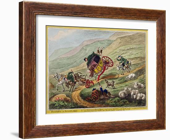 Posting in Scotland, Published by Hannah Humphrey, 1805-Charles Lorraine Smith-Framed Giclee Print