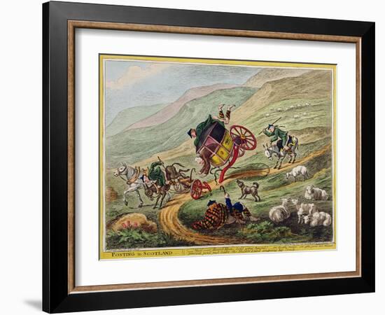 Posting in Scotland, Published by Hannah Humphrey, 1805-Charles Lorraine Smith-Framed Giclee Print