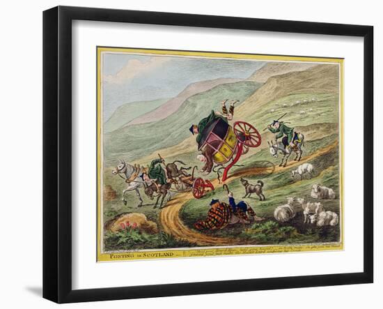 Posting in Scotland, Published by Hannah Humphrey, 1805-Charles Lorraine Smith-Framed Giclee Print