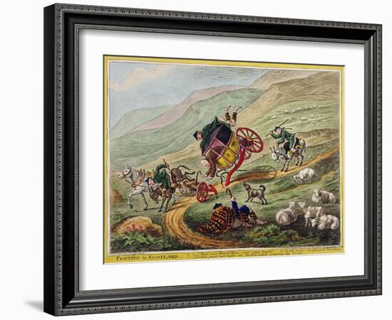 Posting in Scotland, Published by Hannah Humphrey, 1805-Charles Lorraine Smith-Framed Giclee Print