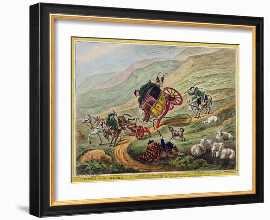 Posting in Scotland, Published by Hannah Humphrey, 1805-Charles Lorraine Smith-Framed Giclee Print