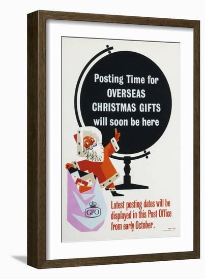 Posting Time for Overseas Christmas Gifts Will Soon Be Here-null-Framed Art Print