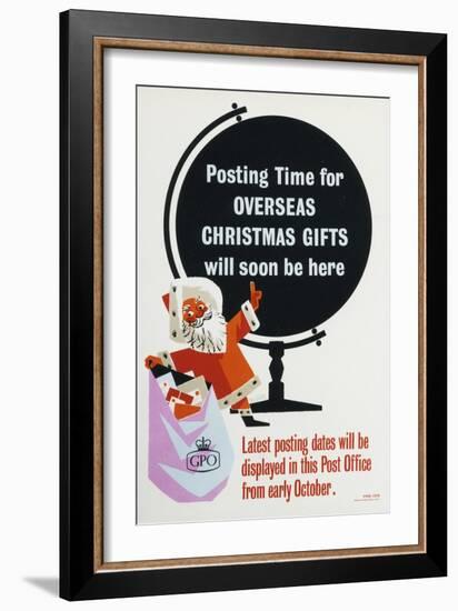 Posting Time for Overseas Christmas Gifts Will Soon Be Here-null-Framed Art Print