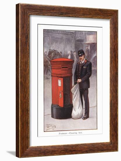 Postman - Clearing Box-Ernest Ibbetson-Framed Giclee Print