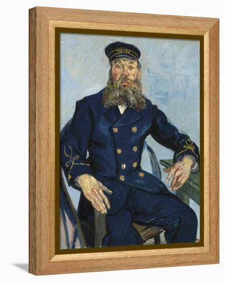 Postman Joseph Roulin-Vincent van Gogh-Framed Stretched Canvas