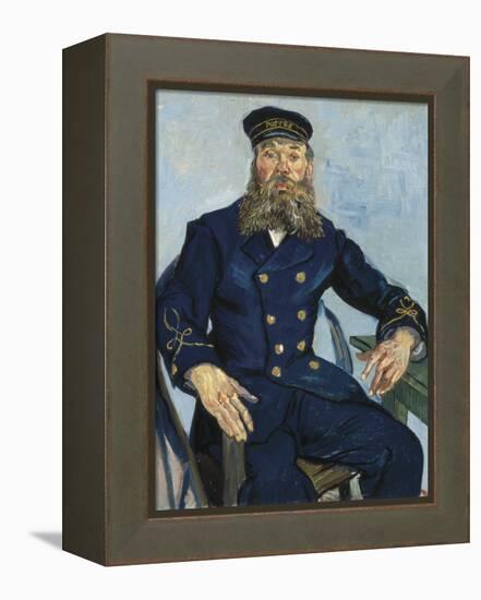 Postman Joseph Roulin-Vincent van Gogh-Framed Stretched Canvas