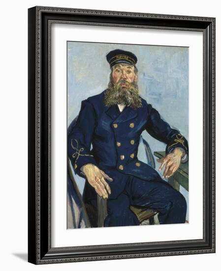 Postman Joseph Roulin-Vincent van Gogh-Framed Art Print