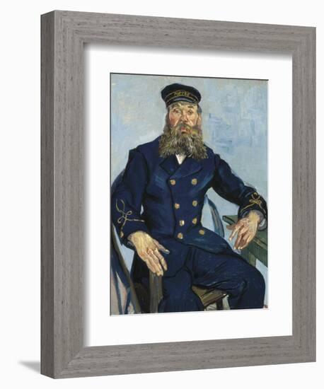 Postman Joseph Roulin-Vincent van Gogh-Framed Premium Giclee Print