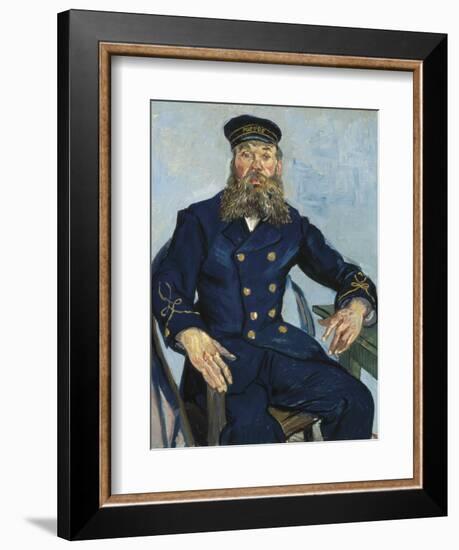 Postman Joseph Roulin-Vincent van Gogh-Framed Premium Giclee Print