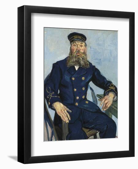 Postman Joseph Roulin-Vincent van Gogh-Framed Premium Giclee Print