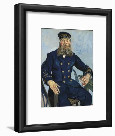 Postman Joseph Roulin-Vincent van Gogh-Framed Premium Giclee Print