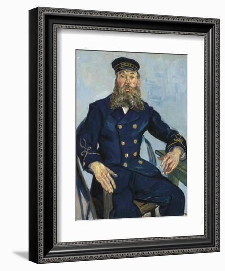 Postman Joseph Roulin-Vincent van Gogh-Framed Premium Giclee Print