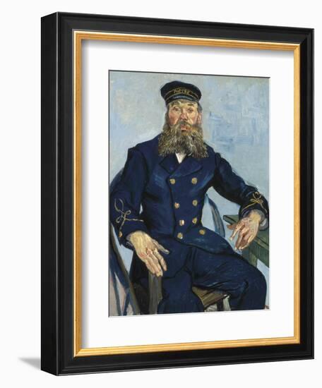 Postman Joseph Roulin-Vincent van Gogh-Framed Premium Giclee Print