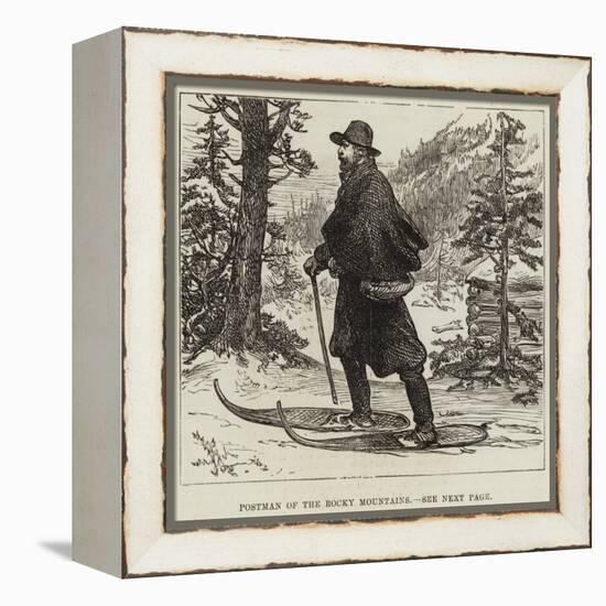 Postman of the Rocky Mountains-null-Framed Premier Image Canvas