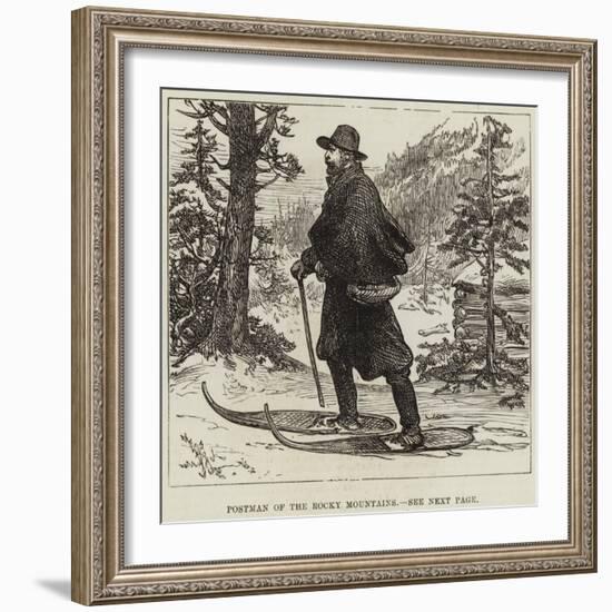 Postman of the Rocky Mountains-null-Framed Giclee Print