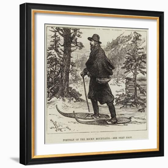 Postman of the Rocky Mountains-null-Framed Giclee Print