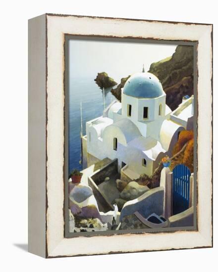 Postmark Santorini-Max Hayslette-Framed Premier Image Canvas