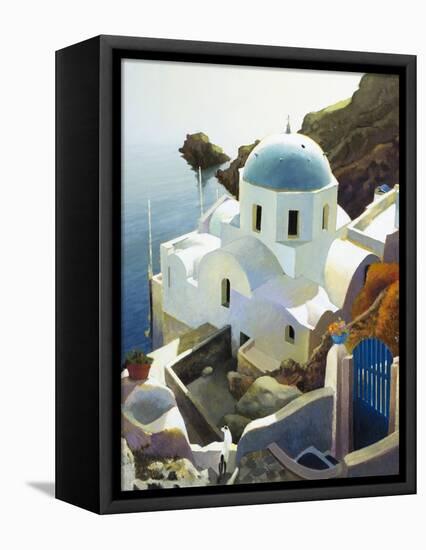 Postmark Santorini-Max Hayslette-Framed Premier Image Canvas