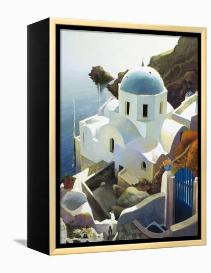 Postmark Santorini-Max Hayslette-Framed Premier Image Canvas