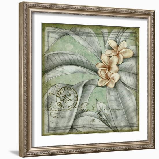 Postmark Tropicals I-Jennifer Goldberger-Framed Art Print