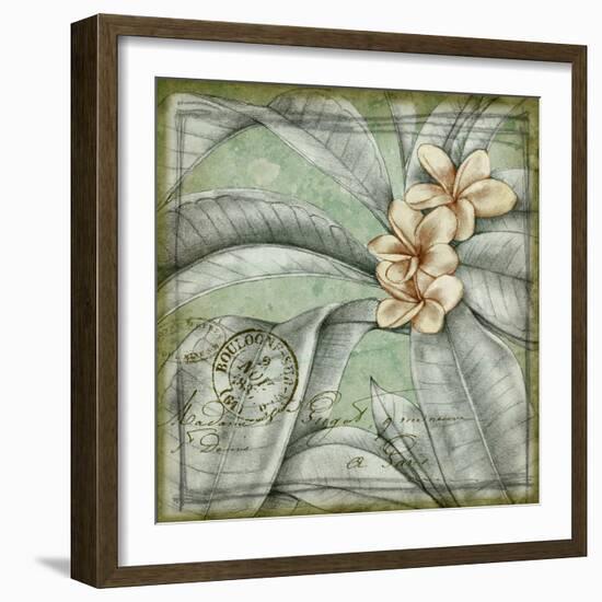 Postmark Tropicals I-Jennifer Goldberger-Framed Art Print