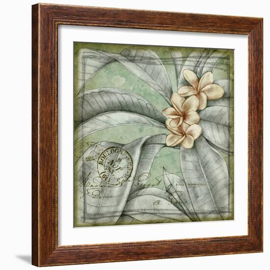 Postmark Tropicals I-Jennifer Goldberger-Framed Art Print