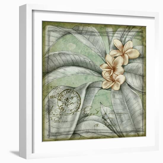 Postmark Tropicals I-Jennifer Goldberger-Framed Art Print