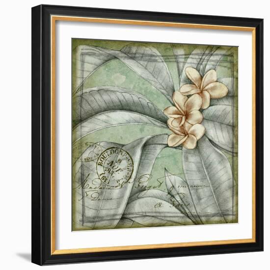 Postmark Tropicals I-Jennifer Goldberger-Framed Art Print
