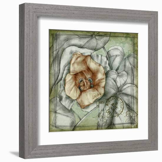 Postmark Tropicals IV-Jennifer Goldberger-Framed Art Print