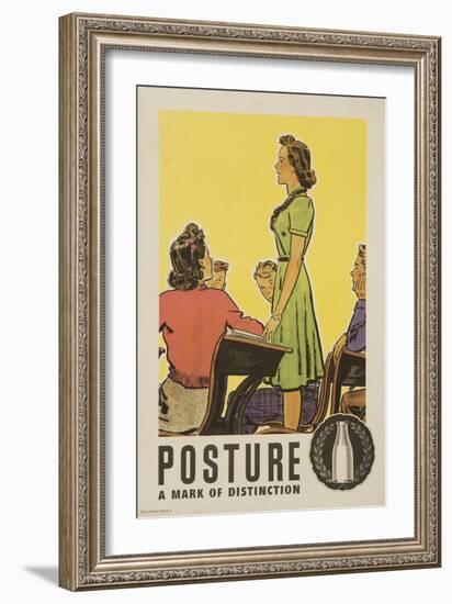 Posture: a Mark of Distinction Poster-null-Framed Giclee Print