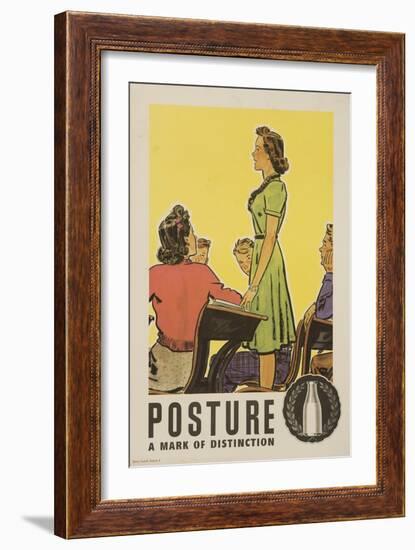 Posture: a Mark of Distinction Poster-null-Framed Giclee Print