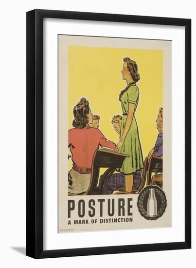 Posture: a Mark of Distinction Poster-null-Framed Giclee Print