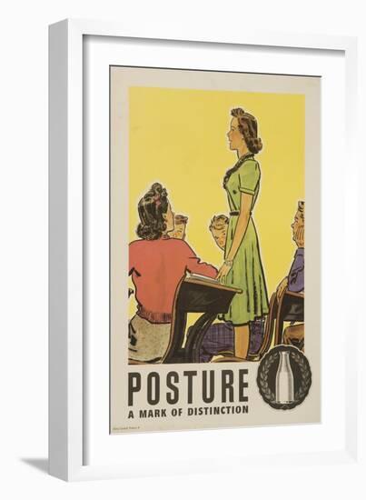 Posture: a Mark of Distinction Poster-null-Framed Giclee Print