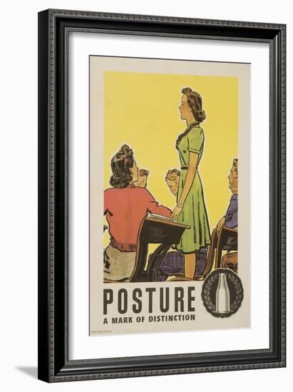 Posture: a Mark of Distinction Poster-null-Framed Giclee Print