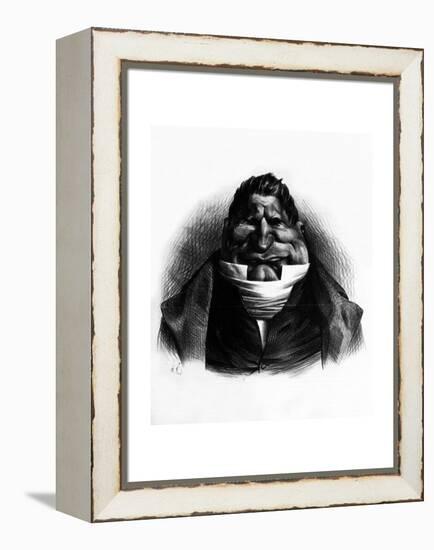 Pot-De-Naz, Caricature from 'Le Charivari', May 2, 1833-Honore Daumier-Framed Premier Image Canvas